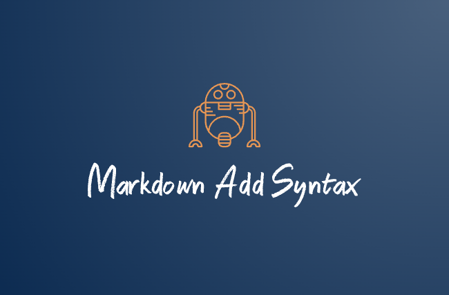 Markdown Add Syntax Mark